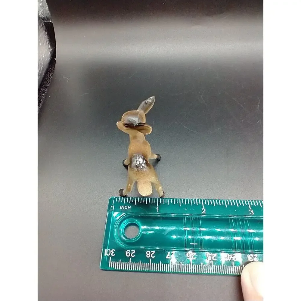 Vintage Celluloid Deerindeer Deer Reindeer Fawn Figurine Mini Christmas Deer 2”